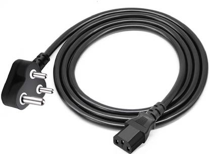 Fedus Power Cord 1.5 m Computer Power Cable Cord for Desktops PC and Printers / Monitor SMPS Power Cable IEC Mains Power Cable (Black) 1.5M