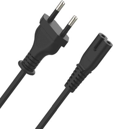 Fedus Power Cord 1.2 m 4 Feet 2-pin Universal Replacement AC Power Cord High Quality Cable wire for LED TV, Printer, Play station, Laptop PC Notebook Computer, Tape Recorder, Camera White