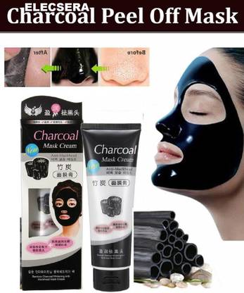 Elecsera Charcoal Purifying Cleansing Black Peel Off Mask Anti-Blackhead Suction Mask Cream - 130g