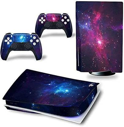 Skinny PS5 Skin Galaxy Purple for PlayStation 5 Disc Edition 1x Console Skin, 2x Dualsense Controller Skin  Gaming Accessory Kit