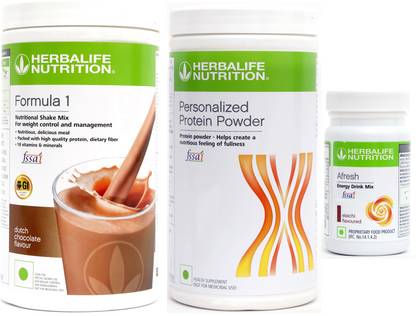 Herbalife Nutrition formula 1 chocolate (500g)+ protien powder (400g)+ afresh elaichi (50g) Protein Shake
