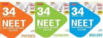 34 Years NEET-AIPMT Chapterwise Solutions -Physics, Chemistry, Biology 2021