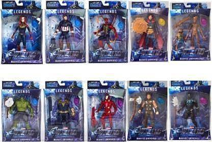 Amaflip Legend Series Avengers End Game Union Legend Thor Thanos Groot Rocket Action Figure Toy Set