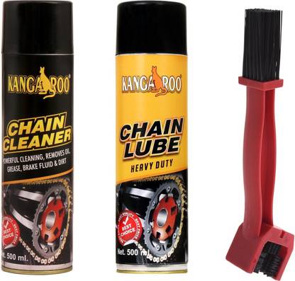 KANGAROO Chain Lube + Chain Clean + Brush Combo