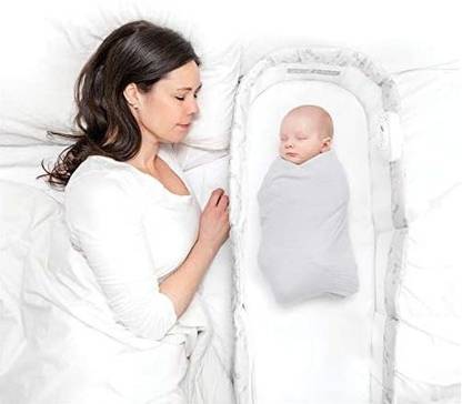 Yunona Baby Delight Snuggle Nest Harmony Portable Infant Sleeper | Floral Dreams | Baby Bed - New!! Standard Crib