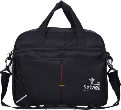 selvee Laptop Messenger bag for Men and Women - Black (SLVMSNBLK2) Messenger Bag