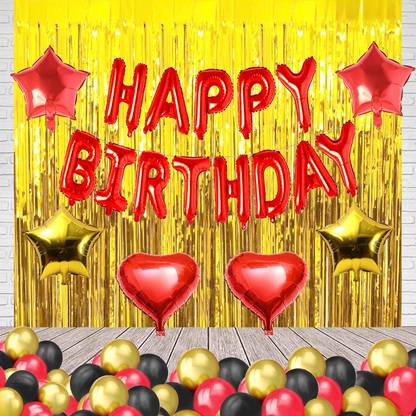 RRW Happy Birthday Decoration Kit Decoration combo set (pack of 51)