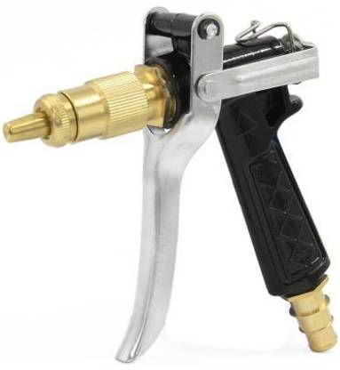 BAZKU High Pressure Brass Hose Nozzle Adjustable Water Spray gun for car Motorbike And Any Vehicle Cleaning For Gardening With Best Quality with Hose Clamp Pressure Washer