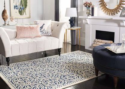 SHARADH Blue Wool Carpet