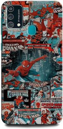 GRAFIQE Back Cover for SAMSUNG Galaxy M31 SPIDERMAN, SPIDERMAN LOGO, SPIDERMAN, IRON MAN