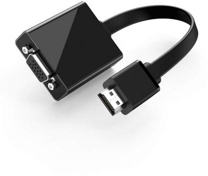 LEDOLUX HDMI Adapter 0.16 m Active HDMI to VGA Adapter Converter with 3.5 mm Audio Jack up to 1920*1080@60Hz for PC, Laptop, Ultrabook, Raspberry Pi, Chromebook (Black)