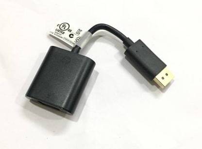Black Cord VGA Cable 0.25 m 01 DP TO VGA