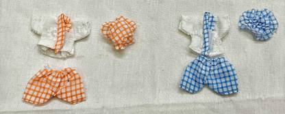 DURGA HOSIERY Laddu Gopal JI VERY SOFT FASHION SUIT WITH HAT for Size- 1 NUMBER(small) (Combo - Set of 2) NOTE -(COLOUR OR PATTERN MAY BE SLIGHT VARY Dress