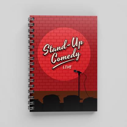 CrazyMuch Standup Comedy Live Notes A5 Note Book Unruled 160 Pages