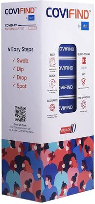 CoviFind Rapid Antigen Self ICMR Approved Home Test Kit (Pack of 10) COVID-19 Rapid Antigen Kit (Home-based/self)