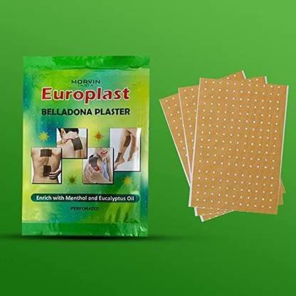 MORVIN EUROPLAST BELLADONA PLASTER IN 10 SHEET First Aid Tape