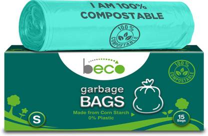 Beco Compostable Small Garbage Bag  Pack Of 15