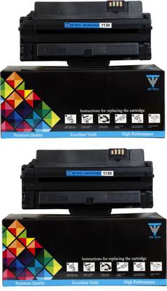 wetech 1130 Toner Cartridge Compitabel With Dell 1130/1130N/1133/1135N (pck of 2) Black Ink Bottle