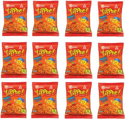 Sunfeast YiPPee! Yippee noodles pack of 12 Instant Noodles Vegetarian
