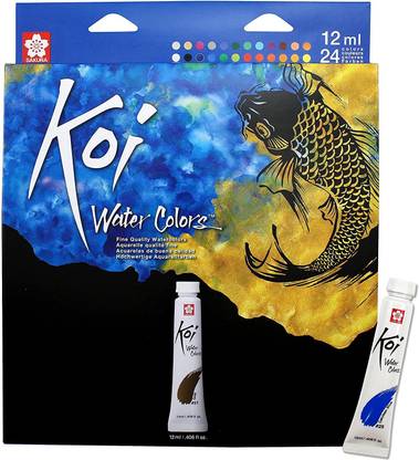 SAKURA Koi Water Color Set - 12ml Tubes, 24 Shades