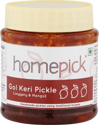 Homepick Gol Keri Pickle, Jaggery and Mango Pickle