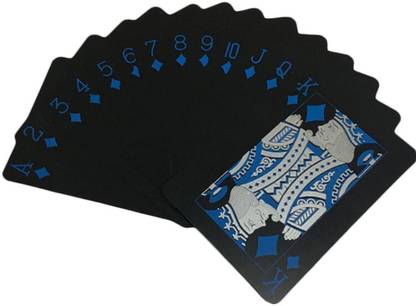 Triangle Ant ™ Unique Black Good Quality Waterproof Colorful Deck Poker 52 Playing Cards-Pack Of 1