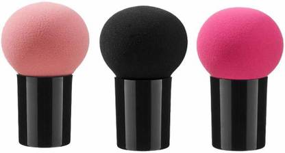 AVTY 3PCS Round Head Small Mushroom Head Powder Puff Sponge Beauty Makeup Eggs Do Not Eat Powder Dry And Wet Dual-Use Makeup Tools
