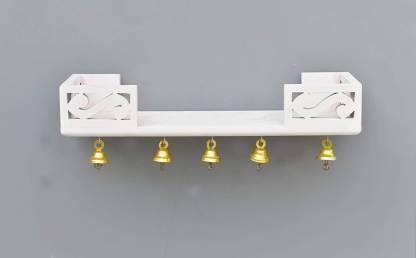 AN Craft Wall shelf home temple bell shelf temple mandir puja ghar MDF (Medium Density Fiber) Wall Shelf