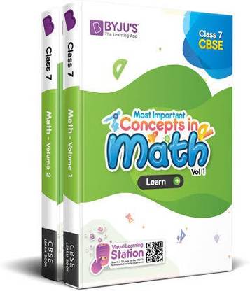BYJU'S Most Important Concepts In Math CBSE Class 7 - Set Of 5 Books