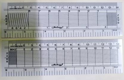 Nilima Diagonal Scale Ruler INCH & CM Divisions For Engiineers,Architecture & Interior Designer Ruler