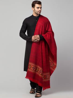 Tweedle Wool Striped Men Shawl