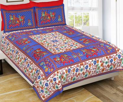 144 TC Cotton Double Printed Bedsheet