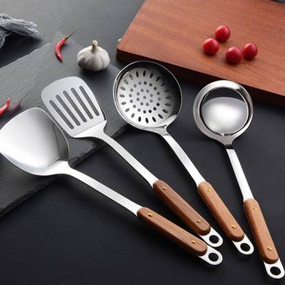 YANCI With Wooden Handle & Hanging Hole Kitchen Tool Set