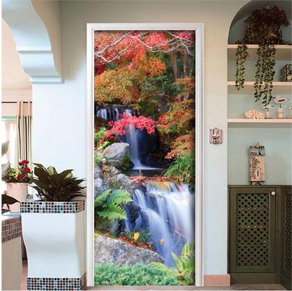 Creative Print Solution 76.2 cm Natural scenery stickers for door Self Adhesive Sticker