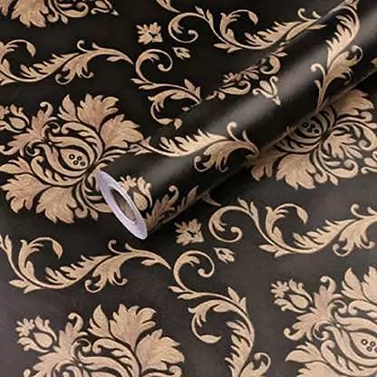 Top Trick 300 cm Floral Decorative Wallpaper for Home (45 X 300 cm) Self Adhesive Sticker