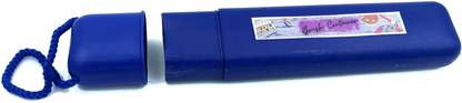 CRAFTWAFT Paint Brush Storage Container For Students & Professionals Blue Top Open Hanging Storage Box