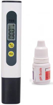 AMPEREUS TDS Meter and pH Drop for TDS Testing and pH Testing, Multi-Purpose Pen TDS and pH Test, Pen Type TDS Meter and pH drop Bottle for all Purpose. Digital TDS Meter