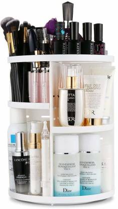 Mahek Cosmetic makeup box Multi Function, 360 Degree rotating Space Saver Vanity Box