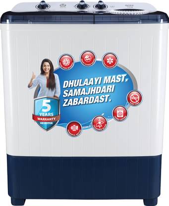 Intex 7 kg Semi Automatic Top Load Washing Machine Blue, White