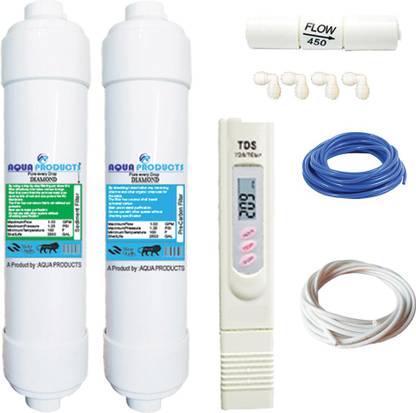 AQUA PRODUCT (ro service kit) (water filter) (Sediment FIlter,Carbon Filter,High TDS connectors,Pipe 1/4 2 meter) (RO , UV , UF , MINERAL,Alkaline) (Full Service kit) (complete Ro water) (purifier filter service kit) (Full Service Kit With 02 Inline) (carbon & sediment RO filter)(ro full kit) (Pre Carbon & Sediment Filter) (Housing Membrane RO Replacement Service kit )(ro filter kit with membrane)(ro filter kit with all accerioes)ro water purifier filter kit) (replacement ro kit) RO Service kit vontron membrane (RO Membrane+UF+Mineral+Housing Solid Filter Cartridge (0.4, Pack of 10) Solid Filter Cartridge