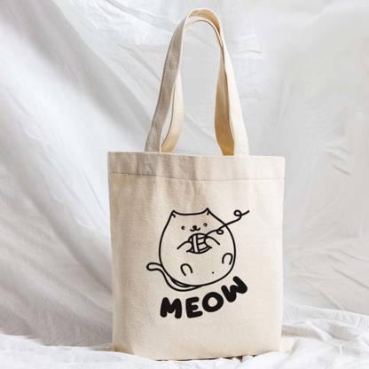 KOTART Graphic Printed Shopping Tote Bags with Long Handle - Cotton Tote Bag - Eco Friendly Multipurpose tote Bags Multipurpose Bag