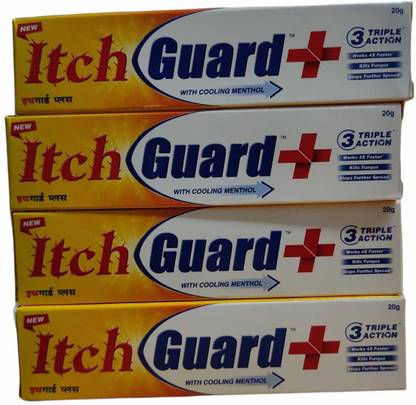 Itch Guard cream with cooling menthol 20gm pack of 4