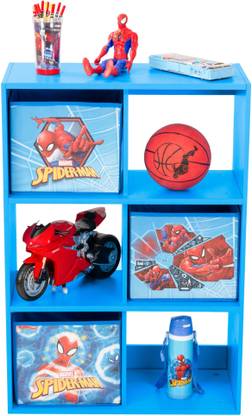 Yipi Marvel Spider Man Engineered Wood Semi-Open Book Shelf