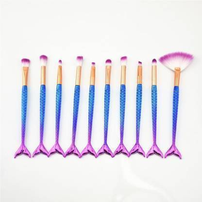 ADS HUDA Beauty Professional Series Mermaid Makeup Brush Set - Pack of 10