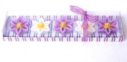 POLARIS FOX Set of 5 candles, Diwali ,Pooja, Rangoli and home decoration Floating Candle Candle