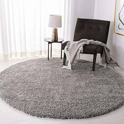 RM Handloom Grey Polyester Carpet
