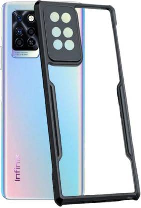 VAPRIF Back Cover for Infinix Note 10 Pro, Transparent Hybrid Hard PC Back TPU Bumper