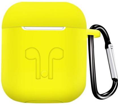 Evaton Front & Back Case for Apple Airpods 1 ,Apple Aipods 2 |Soft Case| [NO BLUETOOTH, Only Cover] - Yellow