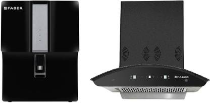 FABER Combo(Orient Express + Fwp Galaxy Pro Plus) Auto Clean Wall Mounted Black 1225 CMH Chimney