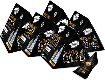 Trelish Americano Black Coffee Liquid Brew - pack of 5 Filter Coffee
